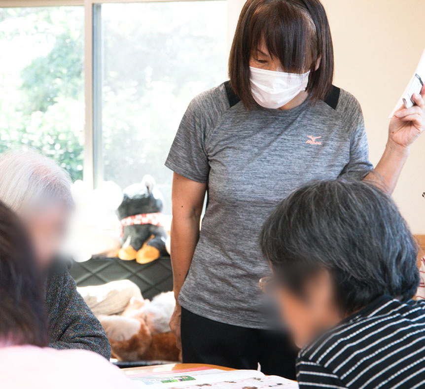 施設での経験がなくてもOK!慣れるまでその都度フォローしていきます。
